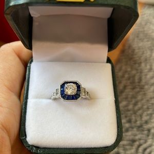 Engagement ring worn for only 3 weeks, since then polished and kept in box